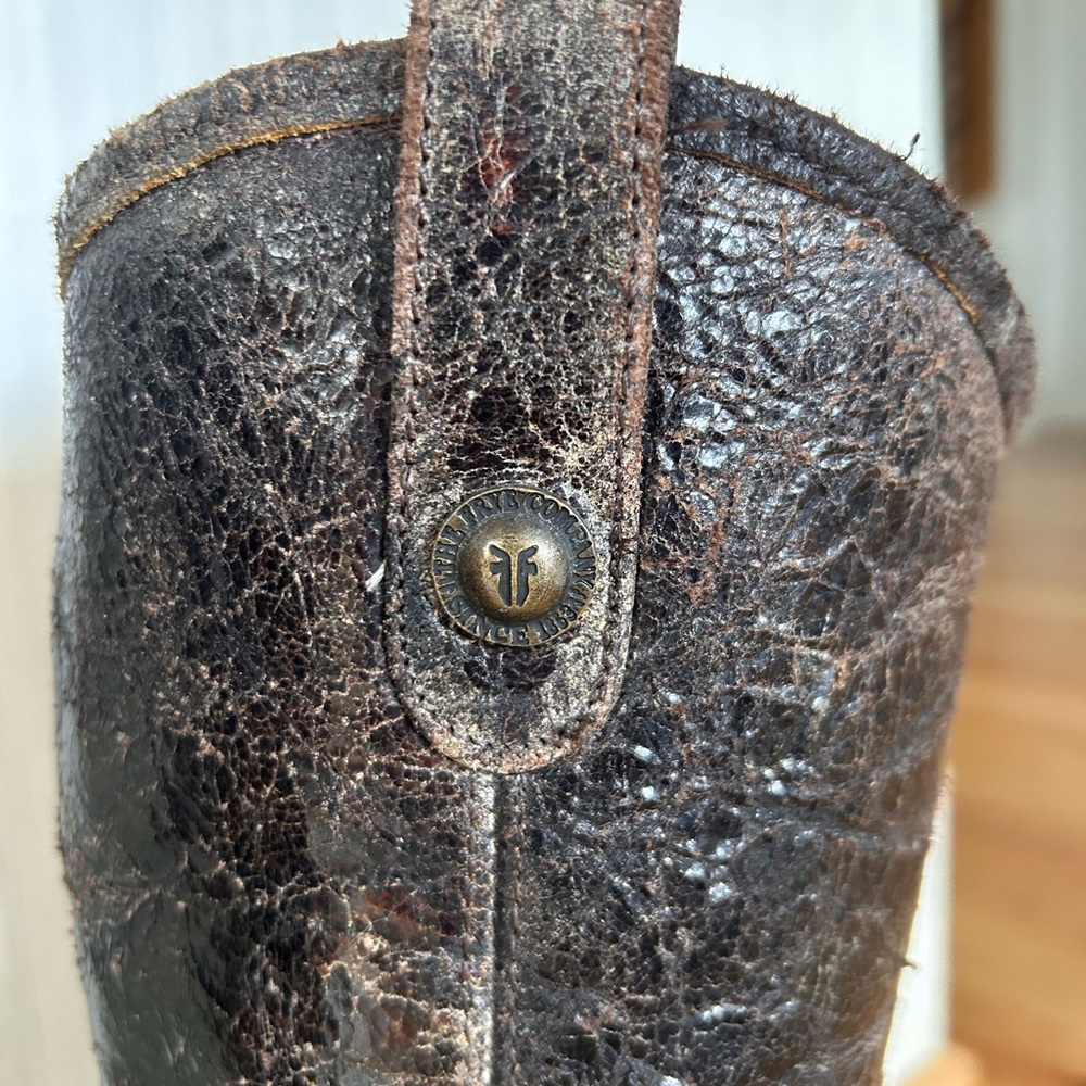 Frye Brown Leather Tall Boots - Picture 2 of 5